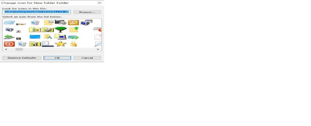 How to change the icon of  a folder in Windows